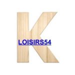 Lettre bois 1,85 cm K lot de 5 pieces